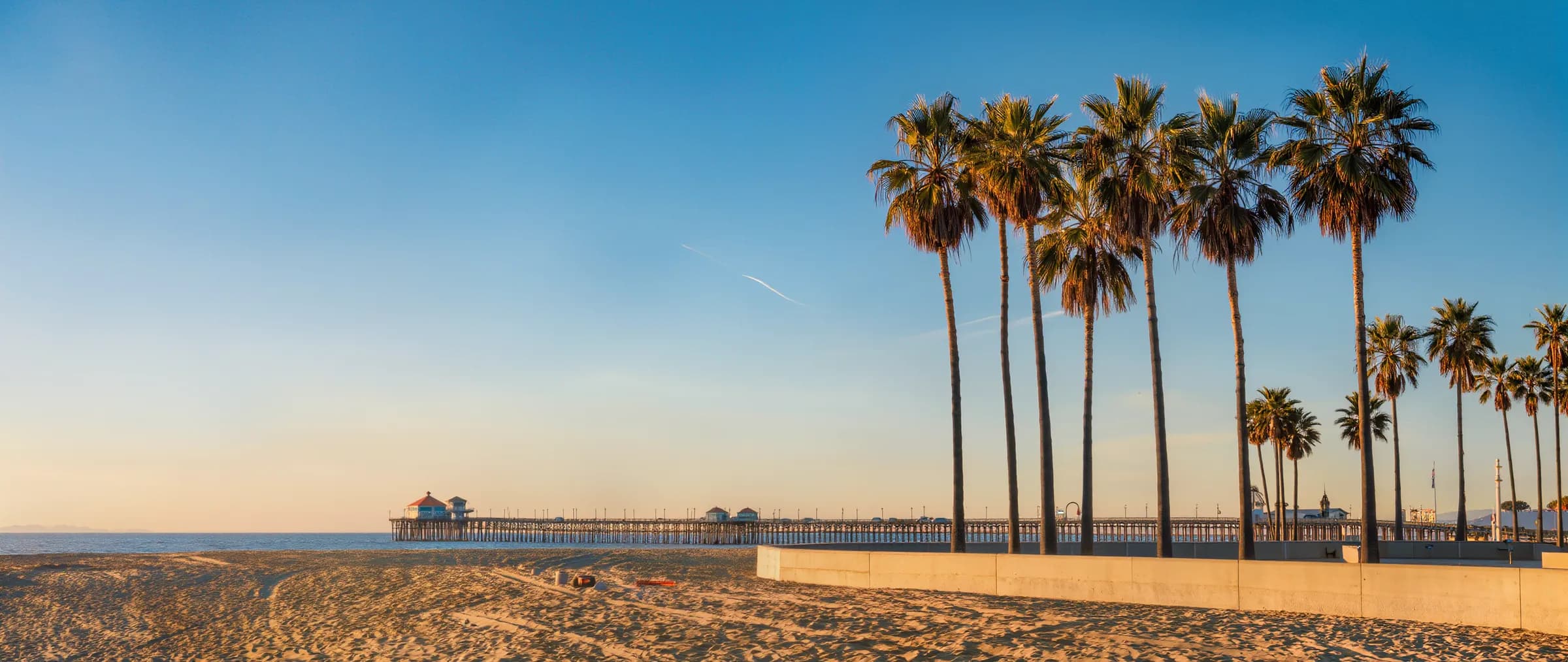 Pacific Beach pier at sunset